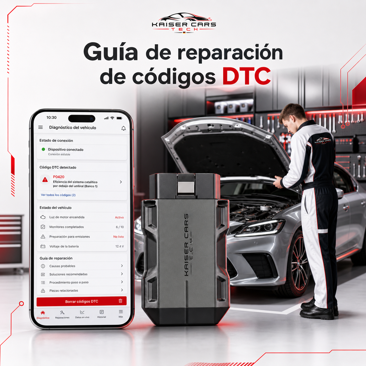 TopScan Lite — Escáner Profesional OBD2 para Coche | Diagnóstico Completo Bluetooth