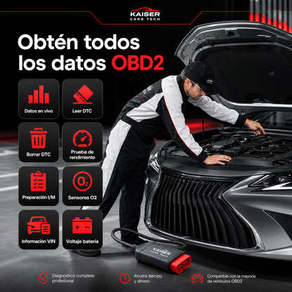 TopScan Lite — Escáner Profesional OBD2 para Coche | Diagnóstico Completo Bluetooth