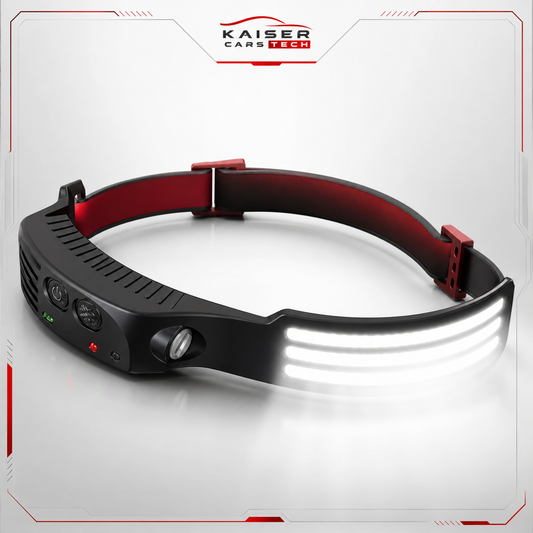 Kaiser LightPro — Linterna Frontal LED Recargable con Sensor | Para Taller y Mecánica